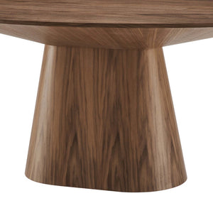 Modway Furniture Provision 75" Oval Dining Table - Modern Walnut Centerpiece for Stylish Gatherings & Comfort EEI-6066-WAL-SET