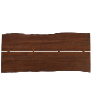 Modway Furniture Ardor 96" Live Edge Acacia Wood Dining Table with Hairpin Legs – Unique Centerpiece for Gatherings Black Walnut EEI-6072-BLK-WAL