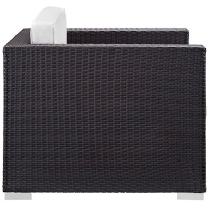 Modway Furniture Venice 8-Piece Outdoor Patio Sofa Set by Modway - Stylish, Weather-Resistant Comfort for Any Space EEI-610-EXP-WHI-SET