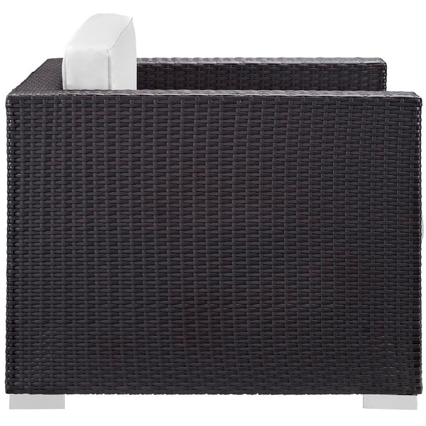 Modway Furniture Venice 8-Piece Outdoor Patio Sofa Set by Modway - Stylish, Weather-Resistant Comfort for Any Space EEI-610-EXP-WHI-SET