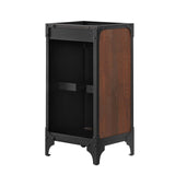 Modway Furniture Steamforge 18" Bathroom Vanity Cabinet (Sink Basin Not Included) Black Walnut 15 x 17 x 34