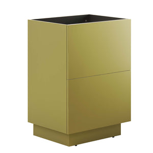 Modway Furniture Quantum 32" 	Bathroom Vanity Cabinet (Sink Basin Not Included) Gold 18 x 23 x 34