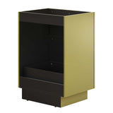 Modway Furniture Quantum 32" 	Bathroom Vanity Cabinet (Sink Basin Not Included) Gold 18 x 23 x 34