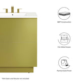 Modway Furniture Quantum 30" Bathroom Vanity Cabinet (Sink Basin Not Included) Gold 18 x 29 x 33