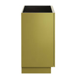 Modway Furniture Quantum 36" Bathroom Vanity Cabinet (Sink Basin Not Included) Gold 18 x 35 x 33