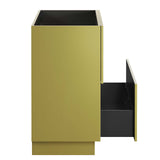 Modway Furniture Quantum 36" Bathroom Vanity Cabinet (Sink Basin Not Included) Gold 18 x 35 x 33