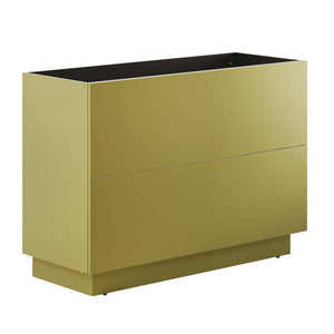 Modway Furniture Quantum 48" Bathroom Vanity Cabinet (Sink Basin Not Included) Gold 18 x 47 x 33