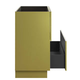 Modway Furniture Quantum 48" Bathroom Vanity Cabinet (Sink Basin Not Included) Gold 18 x 47 x 33