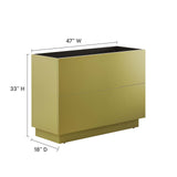 Modway Furniture Quantum 48" Bathroom Vanity Cabinet (Sink Basin Not Included) Gold 18 x 47 x 33