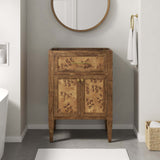 Modway Furniture Elysian 24" Wood Bathroom Vanity Cabinet (Sink Basin Not Included) Brown 18 x 23 x 33