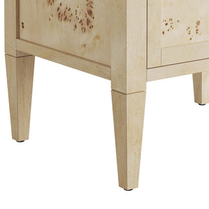 Modway Furniture Elysian 24" Wood Bathroom Vanity Cabinet - Compact Storage Solution with Modern Mid-Century Design Burgundy EEI-6137-BUR