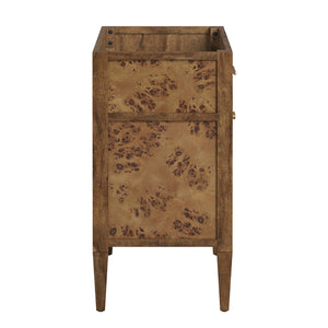 Modway Furniture Elysian 30" Bathroom Vanity Cabinet – Stylish Mango Wood with Unique Burl Veneer for Modern Spaces Brown EEI-6138-BRN