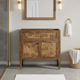 Modway Furniture Elysian 36" Wood Bathroom Vanity Cabinet (Sink Basin Not Included) Brown 18 x 35 x 33