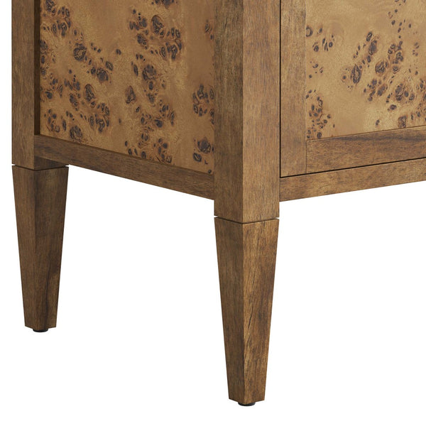 Modway Furniture Elysian 36" Wood Bathroom Vanity Cabinet - Stylish Solid Mango Design with Storage & Unique Grain EEI-6139-BRN