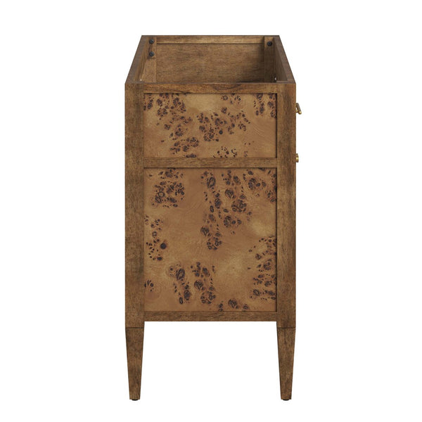 Modway Furniture Elysian 48" Wood Bathroom Vanity Cabinet – Stylish Storage Solution for Modern and Transitional Spaces Brown EEI-6140-BRN