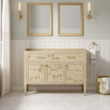 Modway Furniture Elysian 48" Wood Bathroom Vanity Cabinet (Sink Basin Not Included) Burl 18 x 48 x 33