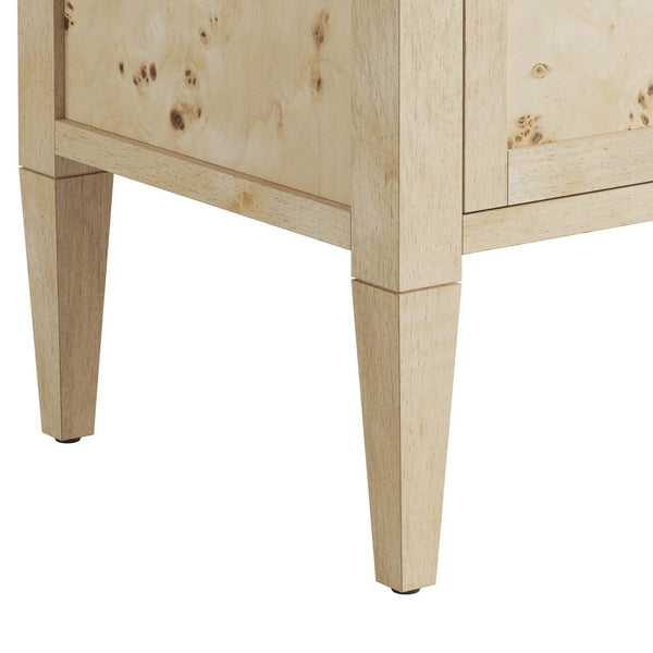 Modway Furniture Elysian 48" Wood Bathroom Vanity Cabinet – Stylish Storage Solution for Modern and Transitional Spaces Burl EEI-6140-BUR