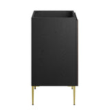 Modway Furniture Alchemist 24" Bathroom Vanity Cabinet (Sink Basin Not Included) Black Gold 18 x 23 x 34