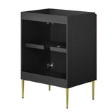 Modway Furniture Alchemist 24" Bathroom Vanity Cabinet (Sink Basin Not Included) Black Gold 18 x 23 x 34