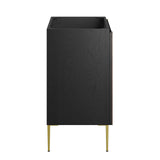 Modway Furniture Alchemist 30" Bathroom Vanity Cabinet (Sink Basin Not Included) Black Gold 18 x 29 x 33