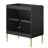 Modway Furniture Alchemist 30" Bathroom Vanity Cabinet (Sink Basin Not Included) Black Gold 18 x 29 x 33