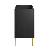 Modway Furniture Alchemist 36" Bathroom Vanity Cabinet (Sink Basin Not Included) Black Gold 18 x 35 x 33