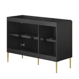 Modway Furniture Alchemist 48" Bathroom Vanity Cabinet (Sink Basin Not Included) Black Gold 18 x 47 x 33