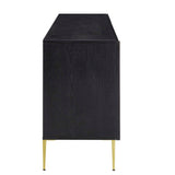 Modway Furniture Alchemist Storage Cabinet Sideboard Black Gold 67 x 18 x 31