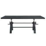 Modway Furniture Genuine 96" Adjustable Height Dining and Conference Table Black Black 39 x 96 x 29