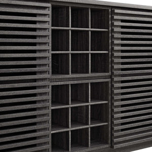 Modway Furniture Render Bar Cabinet by Modway - Mid-Century Modern Design for Stylish Storage and Entertaining Charcoal EEI-6156-CHA