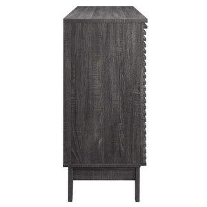 Modway Furniture Render Bar Cabinet by Modway - Mid-Century Modern Design for Stylish Storage and Entertaining Charcoal EEI-6156-CHA