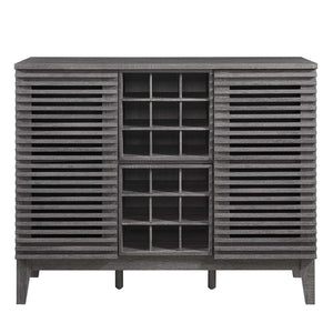 Modway Furniture Render Bar Cabinet by Modway - Mid-Century Modern Design for Stylish Storage and Entertaining Charcoal EEI-6156-CHA