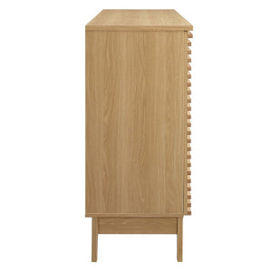 Modway Furniture Render Bar Cabinet by Modway - Mid-Century Modern Design for Stylish Storage and Entertaining Oak EEI-6156-OAK