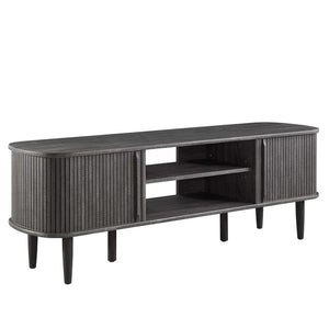Modway Furniture Contour 55" TV Stand by Modway - Stylish Mid-Century Design with Versatile Storage for All Spaces Charcoal EEI-6158-CHA