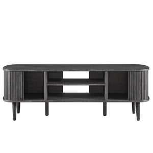 Modway Furniture Contour 55" TV Stand by Modway - Stylish Mid-Century Design with Versatile Storage for All Spaces Charcoal EEI-6158-CHA