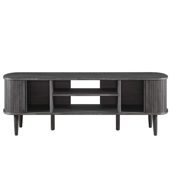 Modway Furniture Contour 55" TV Stand by Modway - Stylish Mid-Century Design with Versatile Storage for All Spaces Charcoal EEI-6158-CHA