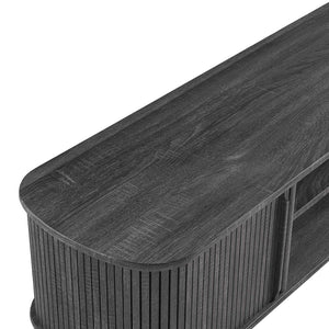 Modway Furniture Contour 55" TV Stand by Modway - Stylish Mid-Century Design with Versatile Storage for All Spaces Charcoal EEI-6158-CHA