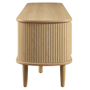 Modway Furniture Contour 55" TV Stand by Modway - Stylish Mid-Century Design with Versatile Storage for All Spaces Oak EEI-6158-OAK