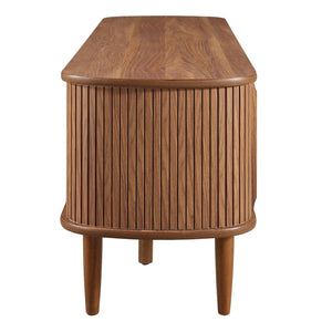 Modway Furniture Contour 55" TV Stand by Modway - Stylish Mid-Century Design with Versatile Storage for All Spaces Walnut EEI-6158-WAL