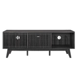 Modway Furniture Iterate 59" TV Stand Charcoal 17.5 x 58.5 x 22