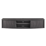 Modway Furniture Resonance 60" Wall-Mount TV Stand Charcoal 60 x 14 x 12