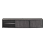 Modway Furniture Resonance 60" Wall-Mount TV Stand Charcoal 60 x 14 x 12