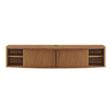 Modway Furniture Resonance 60" Wall-Mount TV Stand Walnut 60 x 14 x 12