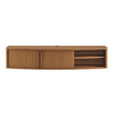 Modway Furniture Resonance 60" Wall-Mount TV Stand Walnut 60 x 14 x 12