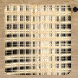 Modway Furniture Chaucer Office Desk - Stylish Rattan Design with Adjustable Storage for a Modern Workspace Aesthetic Oak EEI-6199-OAK