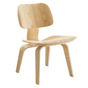 Modway Furniture Fathom Wood Dining Chair - Mid-Century Modern Comfort with Durable Plywood & Stylish Design EEI-620-NAT