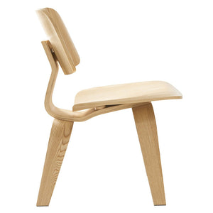 Modway Furniture Fathom Wood Dining Chair - Mid-Century Modern Comfort with Durable Plywood & Stylish Design EEI-620-NAT