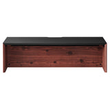 Modway Furniture Kinetic 49" Wall-Mount Office Desk Black Cherry 18 x 49 x 18