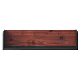 Modway Furniture Kinetic Wall-Mount Shelf Black Cherry 12 x 38 x 9