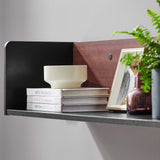 Modway Furniture Kinetic Wall-Mount Shelf Black Cherry 12 x 38 x 9